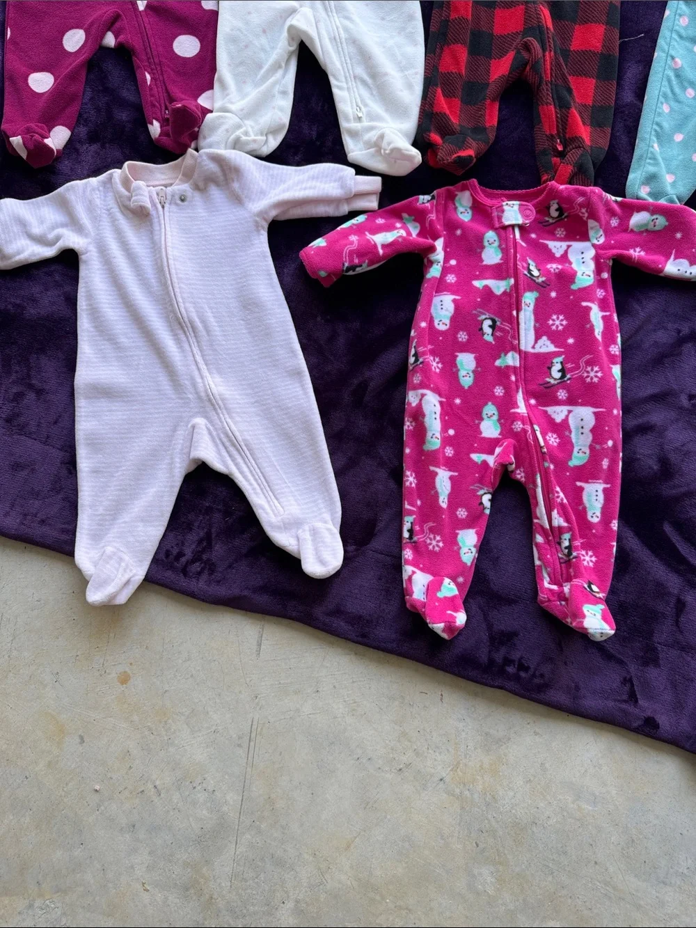 Girls Fleece Sleeper Bundle-Carters 3M